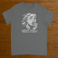Load image into Gallery viewer, Love Will Tear Us Apart Retro Comic Shirt