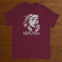 Load image into Gallery viewer, Love Will Tear Us Apart Retro Comic Shirt