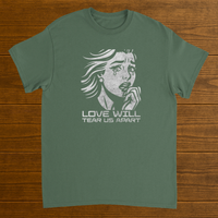 Load image into Gallery viewer, Love Will Tear Us Apart Retro Comic Shirt