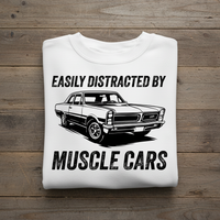 Load image into Gallery viewer, Easily Distracted by Muscle Cars Classic Car T Shirt