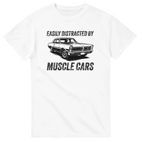 Load image into Gallery viewer, Easily Distracted by Muscle Cars Classic Car T Shirt