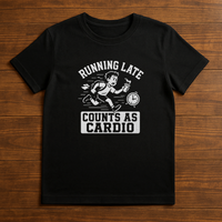 Load image into Gallery viewer, Running Late Shirt Funny Cardio Gym Tee