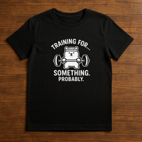 Load image into Gallery viewer, Training For Something Shirt Funny Gym Bear Tee