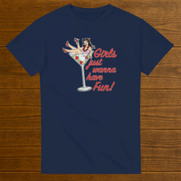 Load image into Gallery viewer, Girls Just Wanna Have Fun Retro Pinup Shirt